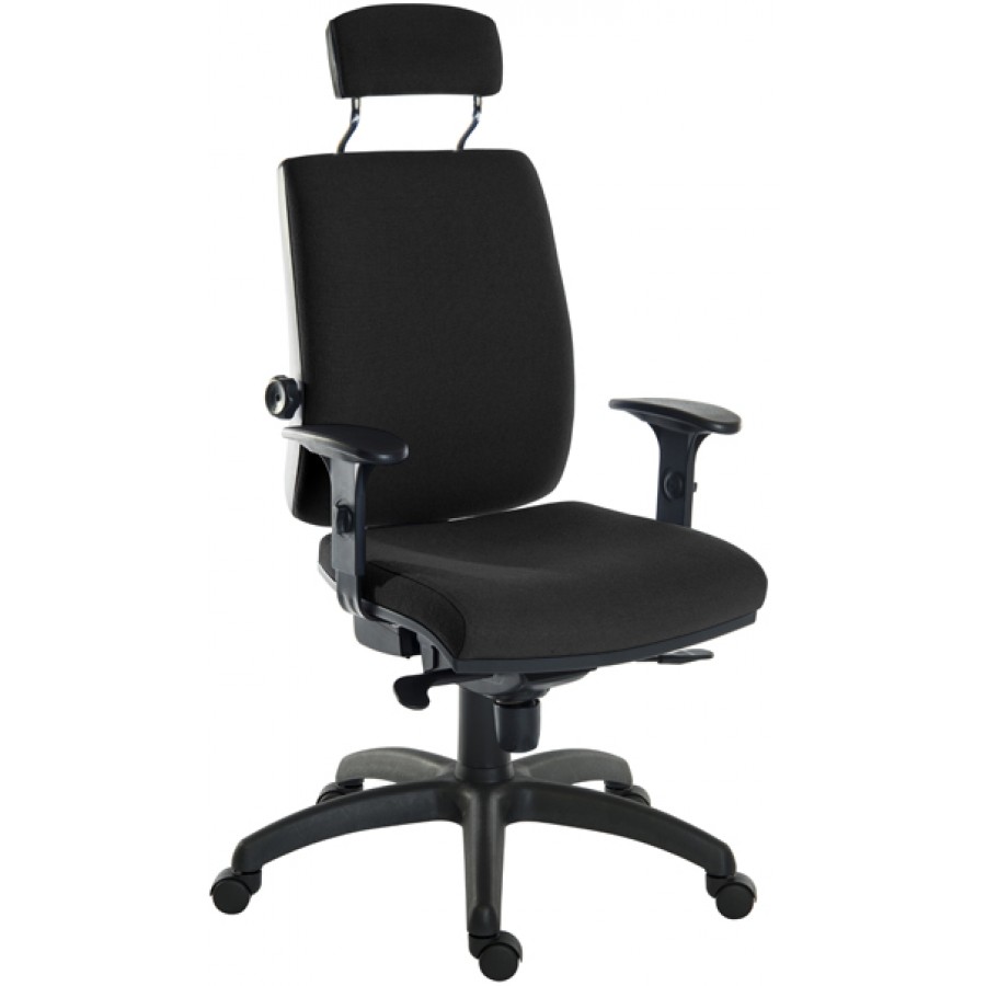 Ergo Plus Fabric Posture Office Chair with Black Base